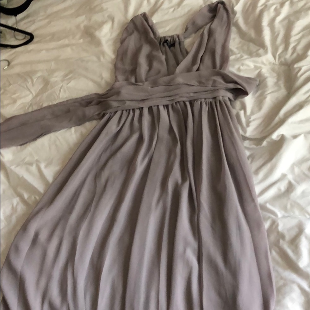 Purple chiffon dress